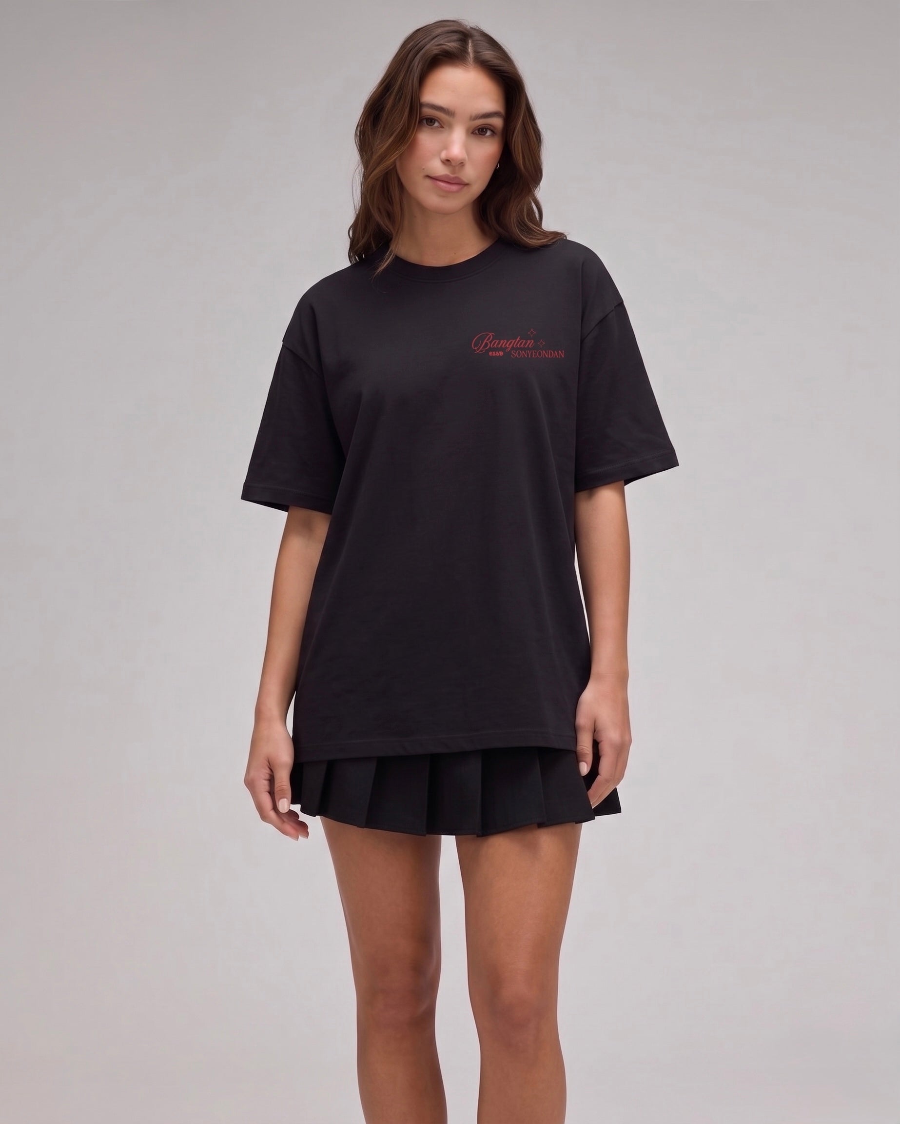 CAMISETA OVERSIZED SEVEN TOUR - PRETA