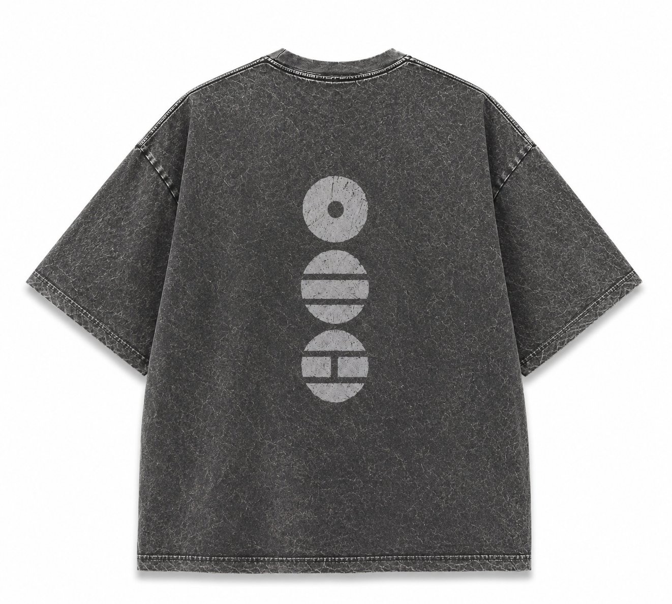 CAMISETA OVERSIZED K-SOUL - CINZA MARMORIZADO
